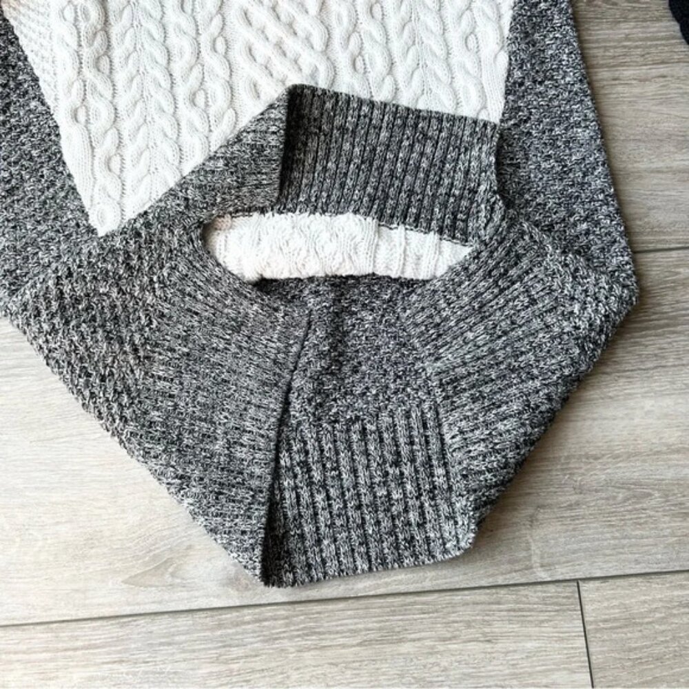 Bianca Nygard Cable Knit Patchwork Pullover Sweat… - image 11